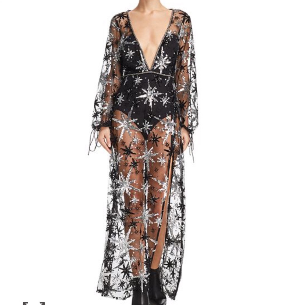 For Love and Lemons Starburst Maxi Dress